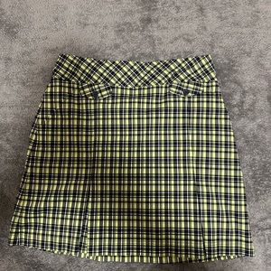 Green and black plaid Tail Tech athletic skort size 10
